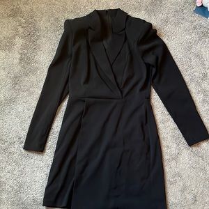 Express black tuxedo dress